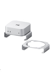 Hagibis Mac Mini M4/M4 Pro 2024対応 アルミ通気放熱スタンド｜防塵フィルター＆滑り止めシリコン｜省スペース収納