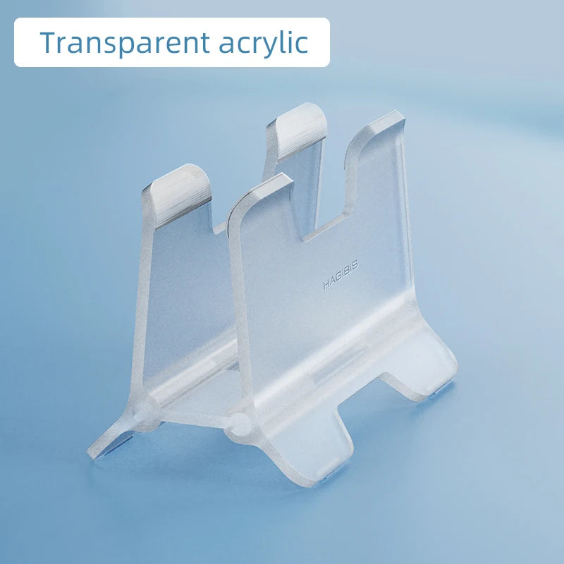 Hagibis  Vertical Laptop Stand For MacBook Pro Air transparent Desktop Gravity Holder Notebook Support for  Surface Book Tablet - Intechlegent
