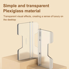 Hagibis  Vertical Laptop Stand For MacBook Pro Air transparent Desktop Gravity Holder Notebook Support for  Surface Book Tablet - Intechlegent