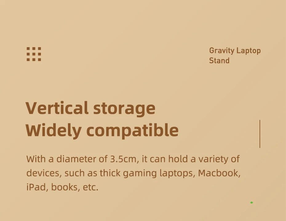 Hagibis  Vertical Laptop Stand For MacBook Pro Air transparent Desktop Gravity Holder Notebook Support for  Surface Book Tablet - Intechlegent