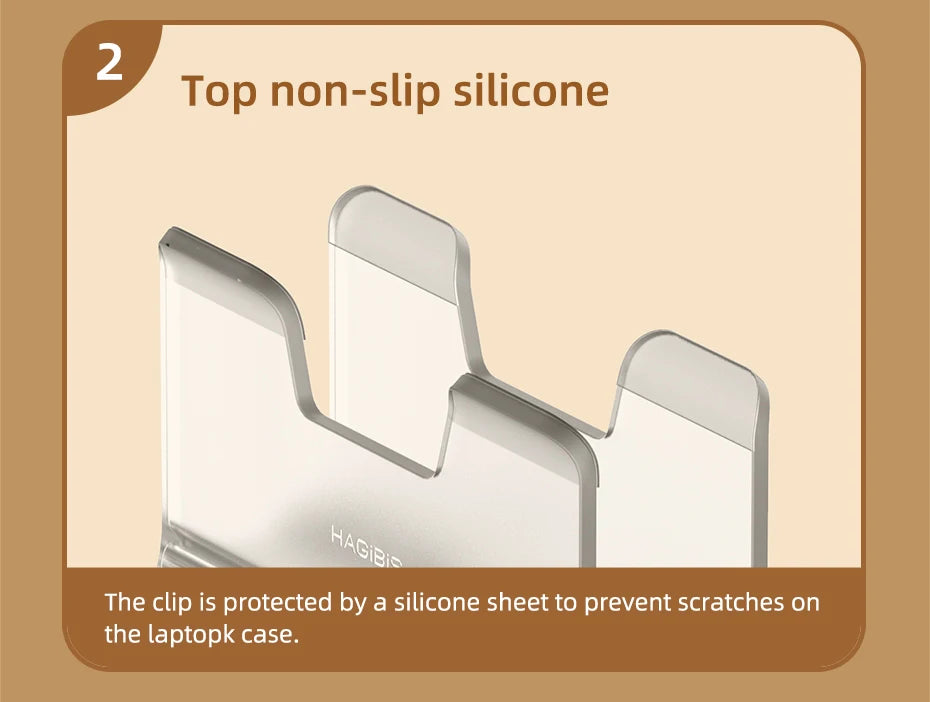 Hagibis  Vertical Laptop Stand For MacBook Pro Air transparent Desktop Gravity Holder Notebook Support for  Surface Book Tablet - Intechlegent