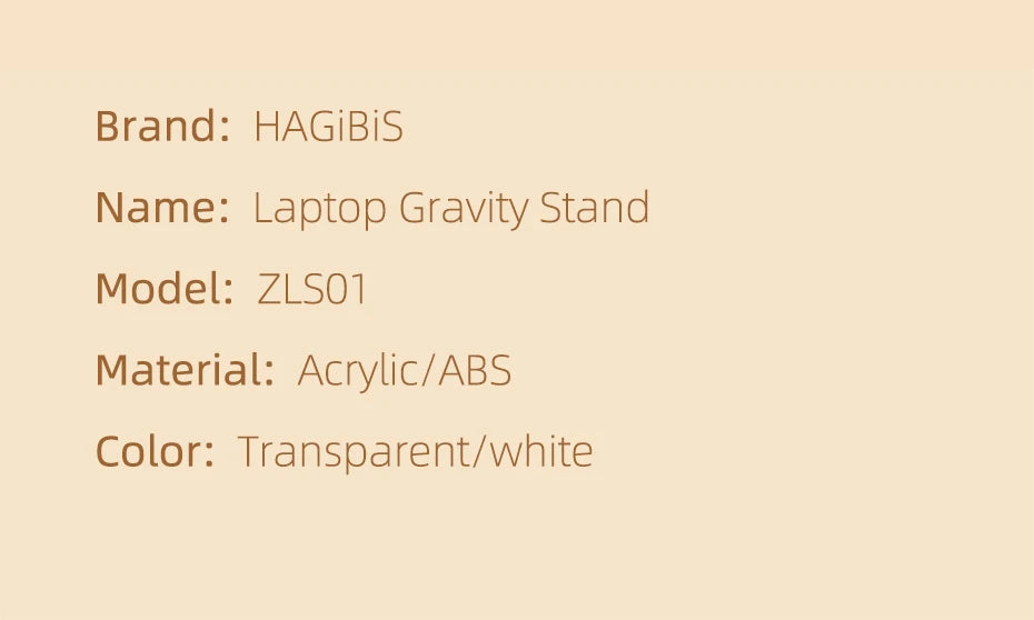 Hagibis  Vertical Laptop Stand For MacBook Pro Air transparent Desktop Gravity Holder Notebook Support for  Surface Book Tablet - Intechlegent