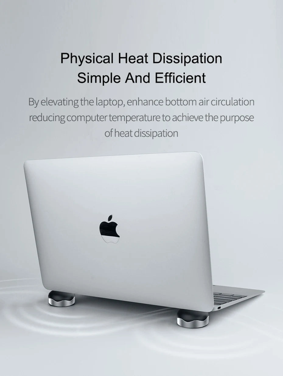 Hagibis Laptop Stand Magnetic Portable Cooling Pad For MacBook Laptop Cool Ball Heat Dissipation Skidproof Pad Cooler Stand