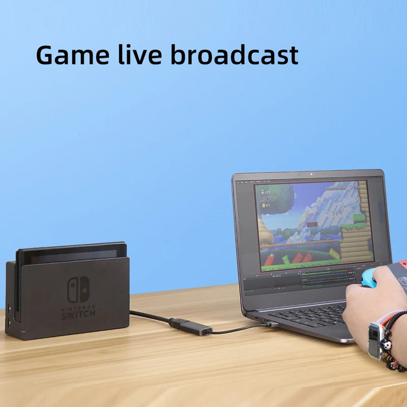Hagibis Video Capture Card USB 3.0 4K HDMI-compatible Video Game Grabber Record for PS4 Camcorder Switch Live Broadcast Camera - Intechlegent