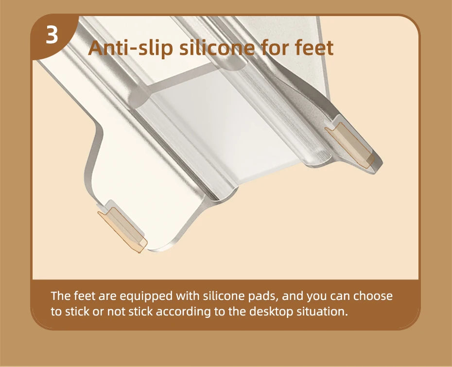 Hagibis  Vertical Laptop Stand For MacBook Pro Air transparent Desktop Gravity Holder Notebook Support for  Surface Book Tablet - Intechlegent