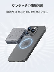 ハギビス磁気USB Cハブ Magsafe付き iPhone 16 15 Pro Max用 7イン1 Type-C ドッキングステーション 4K@60Hz HDMI SD3.0 TF3.0カード Solt 100W PD 10Gbps USB-C AUX MacBook Pro Air iPad Pro用
