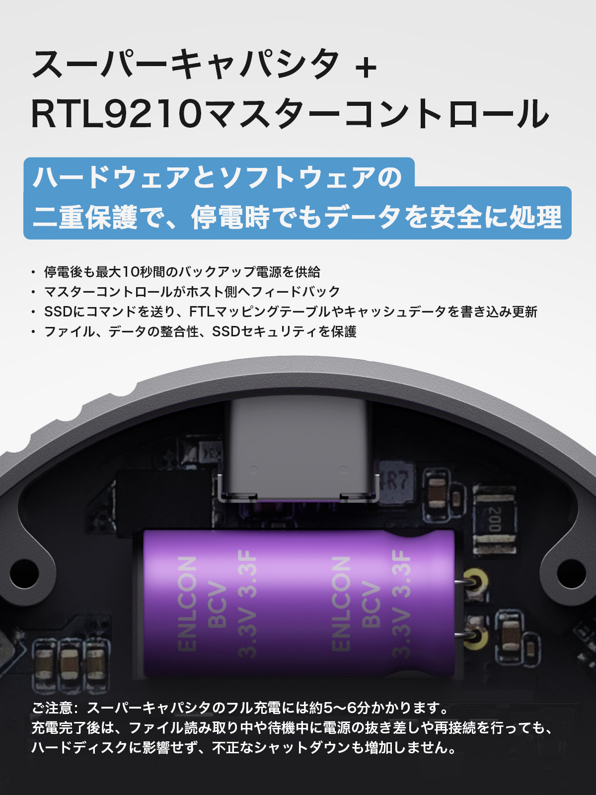 Hagibis 磁気M.2 2230 NVMe SSD外付け Magsafe付き 外付けSSDケース iPhone 15 Pro Max ProRes USB C 3.2 Gen2 Type-C 10Gbps - NVMe PCI-Eアダプター アルミニウム（MC100pro）