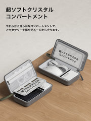 Hagibis 電子機器オーガナイザー トラベルケース ケーブルオーガナイザーバッグポーチ ケーブル、充電器、パワーバンク、SDカード、マウス、USBフラッシュディスク用ポータブル防水キャリーケース