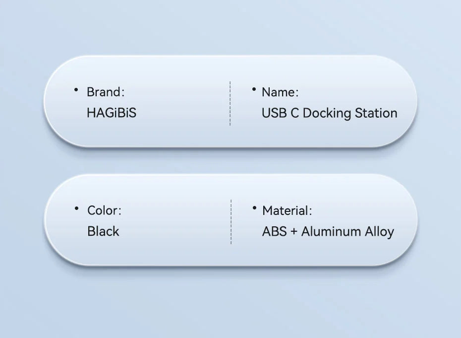 Hagibis DisplayLink USB C Docking Station Triple Display 3 Monitors with DP MST Hub 100W PD RJ45 LED for MacBook M1 M2 Windows - Intechlegent