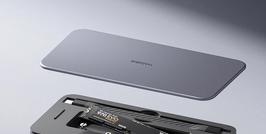 Hagibis 9 in 1 USB C ハブ、M.2 NVMe/SATA SSD エンクロージャ、4K HDMI 対応 100W PD USB 3.1 ドッキングステーション、Windows/Mac OS 対応