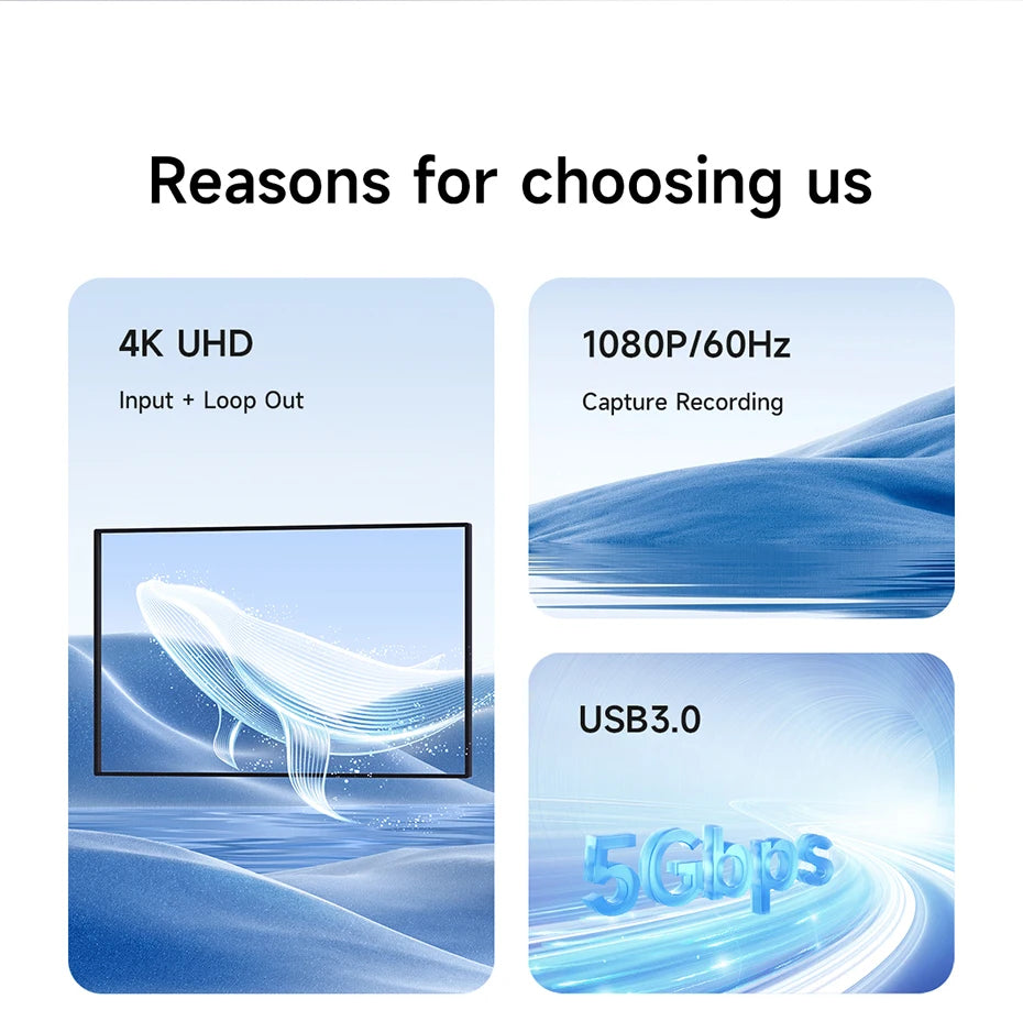 Hagibis 4K HDMI-Compatible Video Capture Card Loop Out for Game Recording Live Streaming  1080P Grabber MS2131 for PS4/5 Switch - Intechlegent
