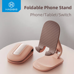 Hagibis Foldable Cell Phone Stand Desktop Phone Stand mini Adjustable cute Holder for iPhone 16/15/14 Pro Max Samsung Tablets - Intechlegent