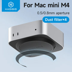 Hagibis ダストメッシュフィルター Mac mini M4/M4 Pro 2024 防塵カバーネット 4個入り クーラーファン ダストフィルター コンピューターメッシュ PVCカバー
