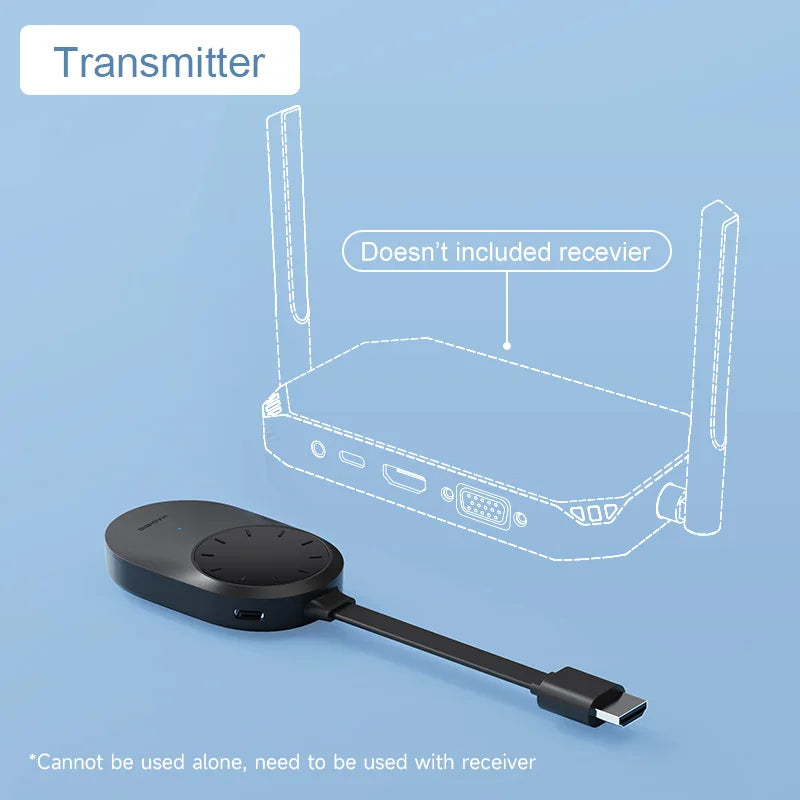 Hagibis Wireless HDMI-compatible Transmitter and Receiver Extender Kit Wireless Display Dongle for TV Camera Streaming Projector - Intechlegent
