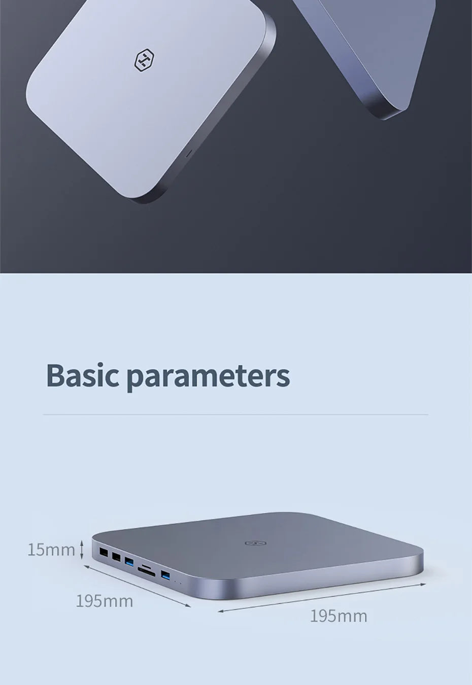 Hagibis USB C Hub with Hard Drive Enclosure Type-C Docking Station for Mac mini with 2.5 SATA NVME M.2 SSD Case DP USB3.0 M1/M2 - Intechlegent