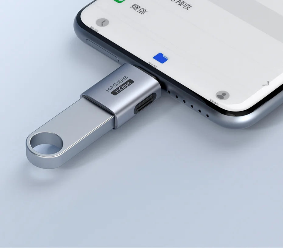 Hagibis USB to Type C OTG Adapter 10Gbps High-Speed Data Transfer USB C Male to A Female  For Macbook Pro iPhone 16 iPad Tablet - Intechlegent