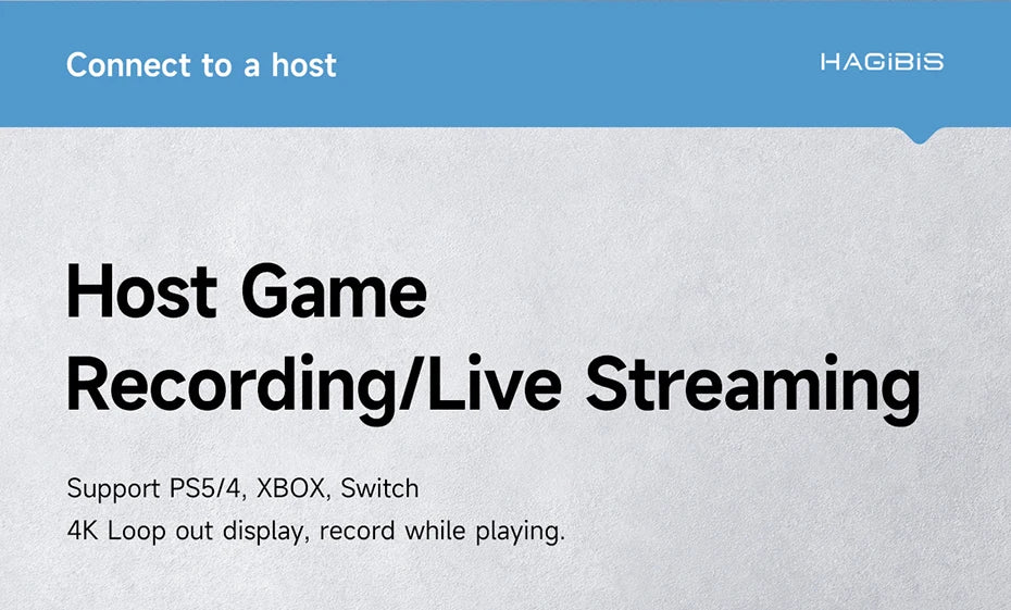 Hagibis 4K HDMI-Compatible Video Capture Card Loop Out for Game Recording Live Streaming  1080P Grabber MS2131 for PS4/5 Switch - Intechlegent