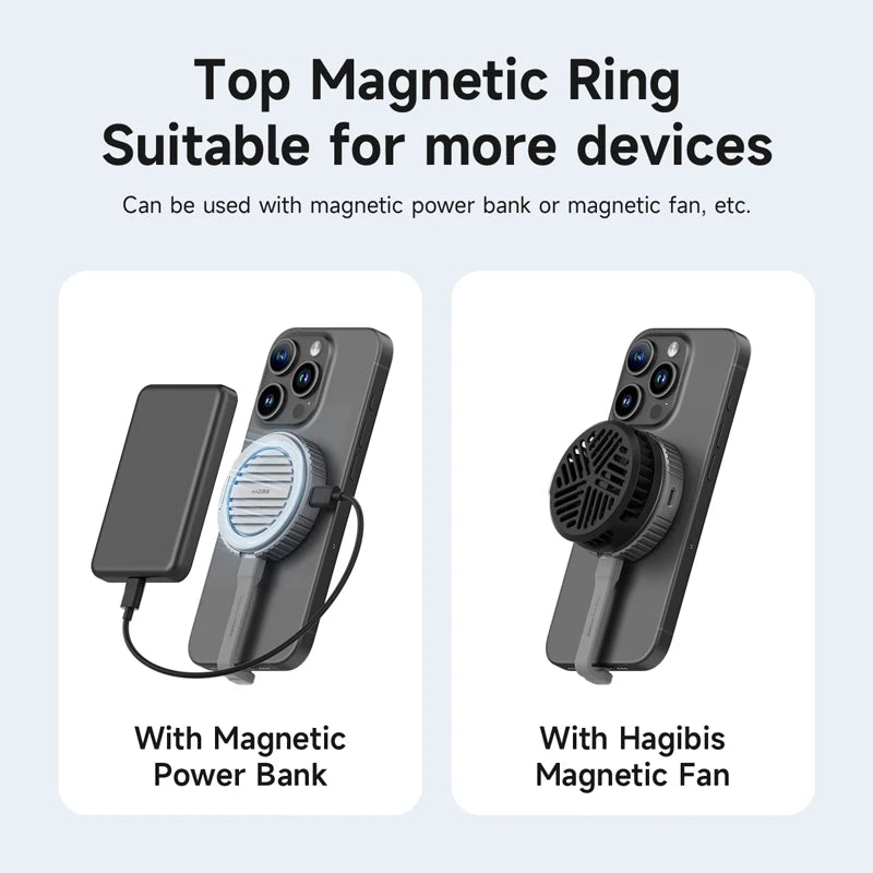 Hagibis Heatsink Heat Dissipation Fins Cover Desktop Stand Magsafe Double Sided Magnetic Only Accessories for MC100/MC100 Pro - Intechlegent