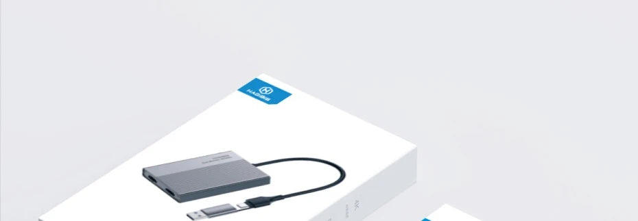 Hagibis USB-C/USB 3.0 to Dual HDMI-Compatible 4K Display Adapter Compatible with Apple M1 M2 Windows Mac DisplayLink DL6950 Chip - Intechlegent