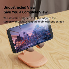 Hagibis Foldable Cell Phone Stand Desktop Phone Stand mini Adjustable cute Holder for iPhone 16/15/14 Pro Max Samsung Tablets - Intechlegent