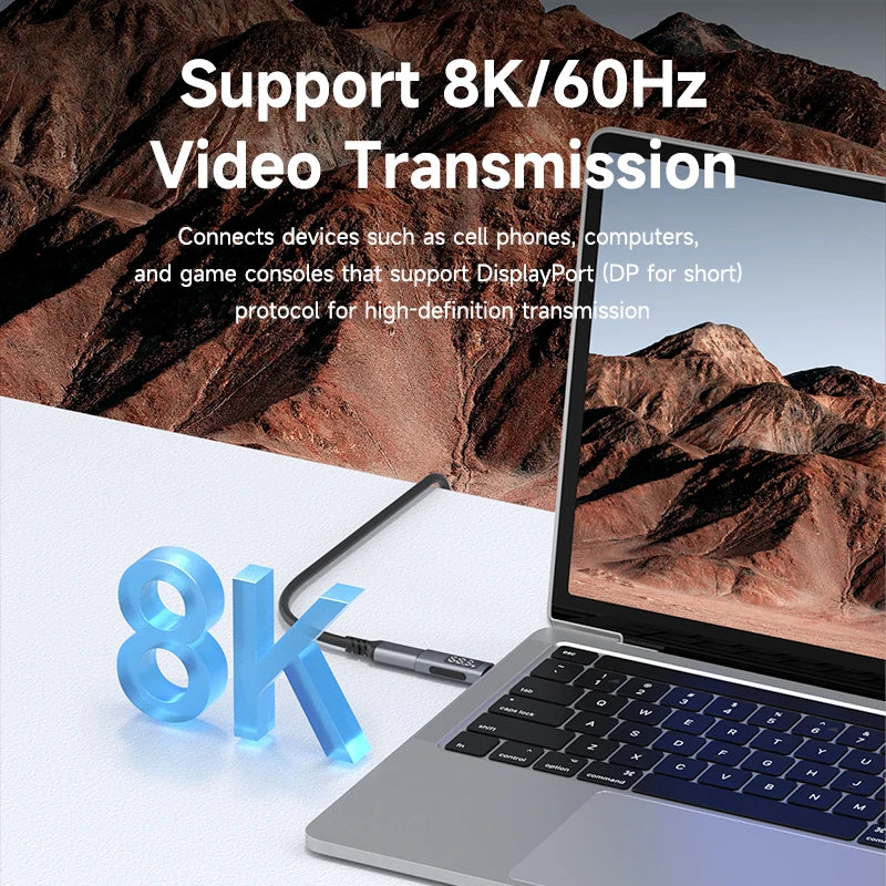 Hagibis LED Display 240W USB C Adapter Type C to USB C USB4 Connector 40Gbps 8K@60Hz for Thunderbolt 4/3 iPhone 16 Macbook Pro - Intechlegent