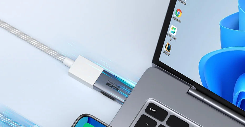 Hagibis USB to Type C OTG Adapter 10Gbps High-Speed Data Transfer USB C Male to A Female  For Macbook Pro iPhone 16 iPad Tablet - Intechlegent