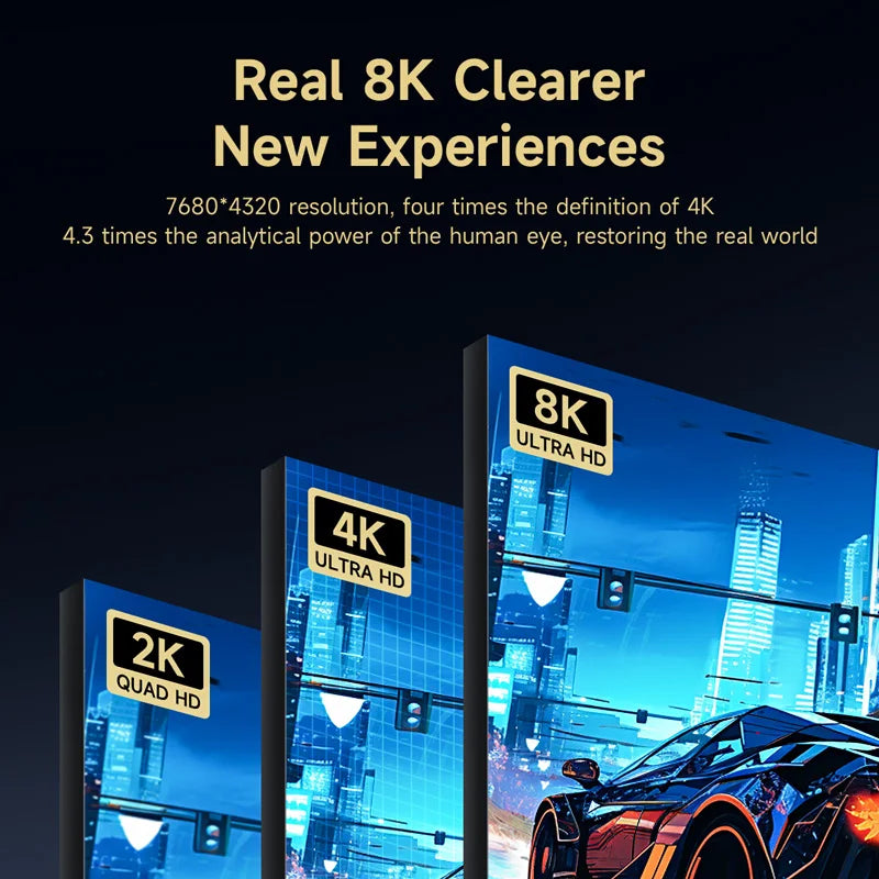 Hagibis 8K DisplayPort Cable 1.4 High Refresh Rate DP Cable 8K@60Hz  4K@240Hz 2K@360Hz for Gaming Monitor Graphics Card PC TV - Intechlegent