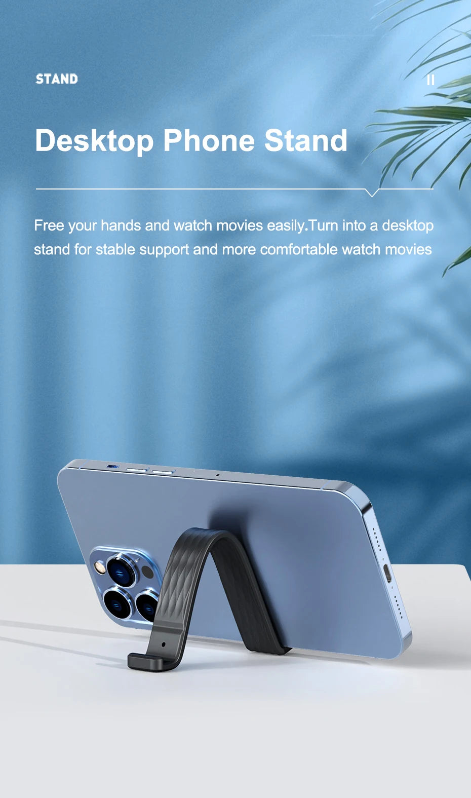 Hagibis Phone Grip Strap Stand Cell Phone Wristband Finger Holder Portable Universal Foldable Kickstand for Most Smartphones - Intechlegent