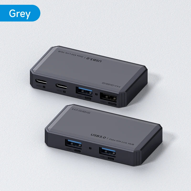 Hagibis  USB 3.0 Switch 2 Computers Sharing USB C & A Devices KM Switch Selector for PC Scanner Mouse Keyboard USB Switch Hub - Intechlegent