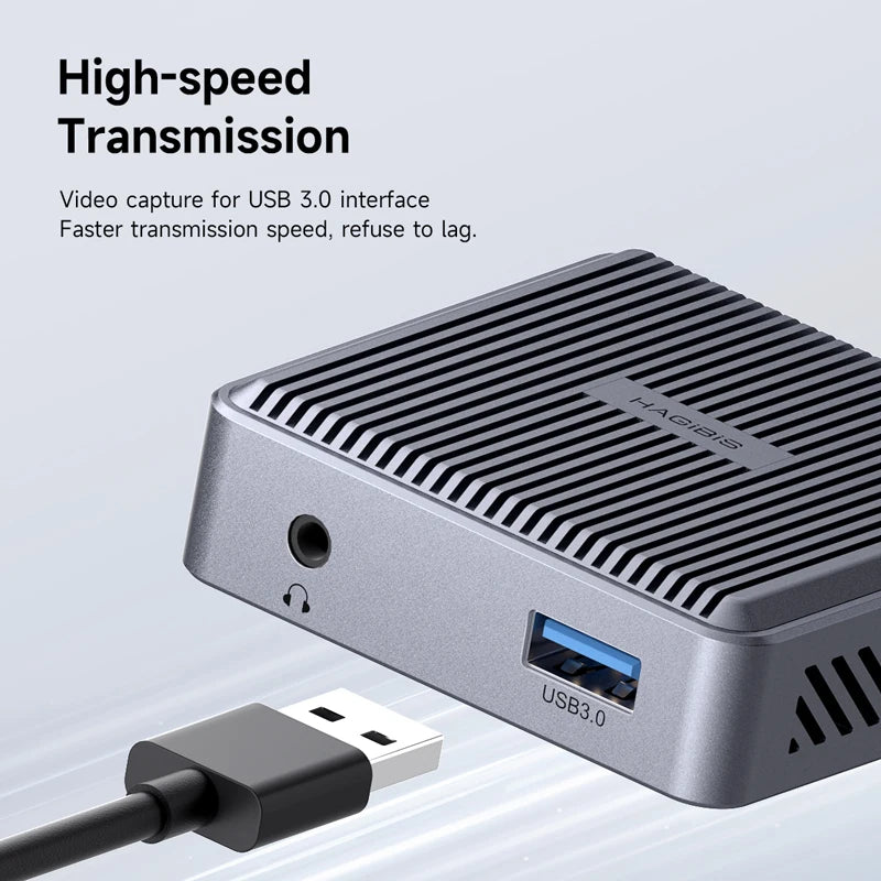 Hagibis 4K HDMI-Compatible Video Capture Card Loop Out for Game Recording Live Streaming  1080P Grabber MS2131 for PS4/5 Switch - Intechlegent