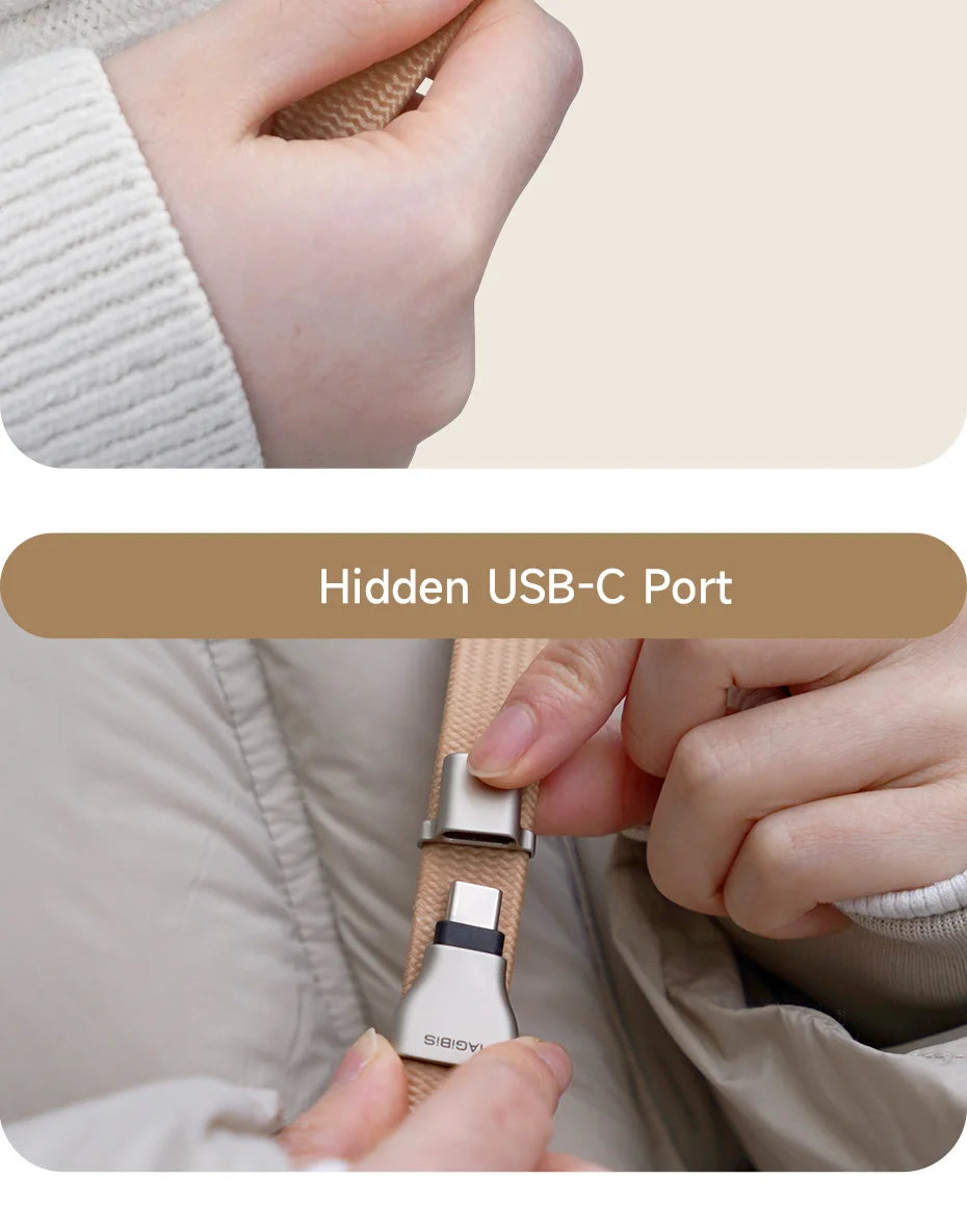 Hagibis Universal Phone Lanyard USB C to USB C Cable Phone Strap Anti-loss C to C Cord for iPhone 16 Pro Max Camera Sony Fuji - Intechlegent