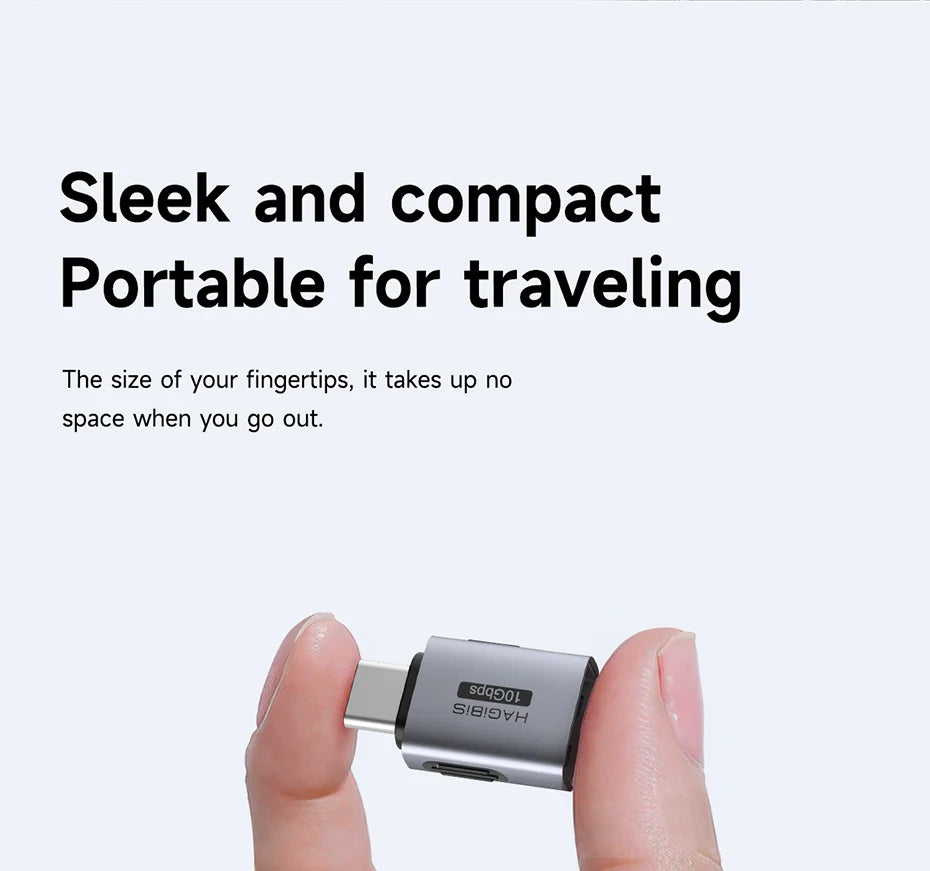 Hagibis USB to Type C OTG Adapter 10Gbps High-Speed Data Transfer USB C Male to A Female  For Macbook Pro iPhone 16 iPad Tablet - Intechlegent
