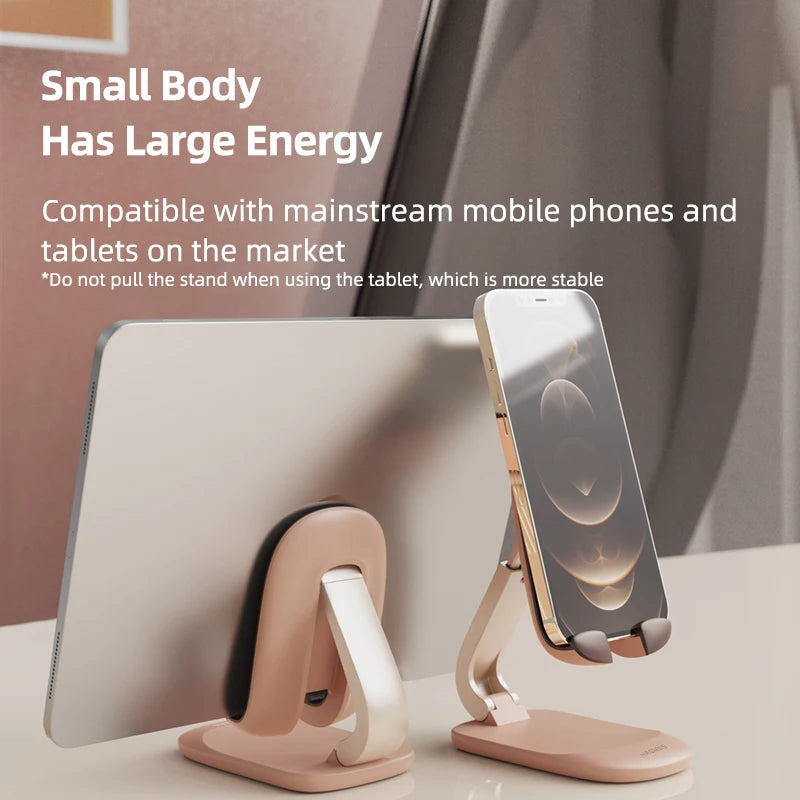 Hagibis Foldable Cell Phone Stand Desktop Phone Stand mini Adjustable cute Holder for iPhone 16/15/14 Pro Max Samsung Tablets - Intechlegent