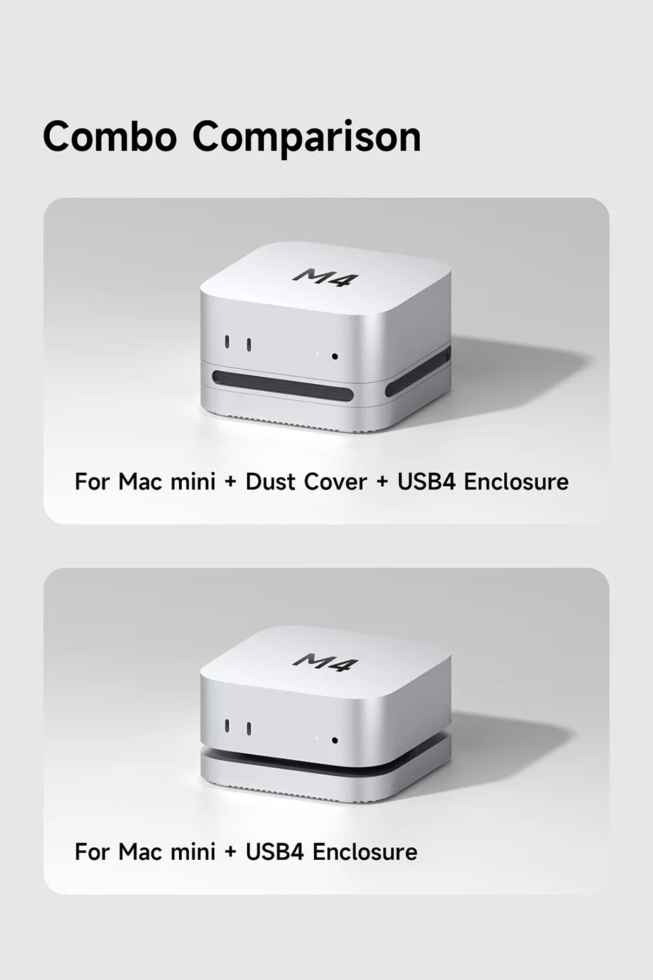 Hagibis USB4 ハードドライブエンクロージャ 40Gbps M.2 NVMe SSDケース Mac mini M4/M4 Pro用 Thunderbolt 5/4 外付けSSD対応