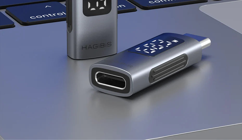 Hagibis LED Display 240W USB C Adapter Type C to USB C USB4 Connector 40Gbps 8K@60Hz for Thunderbolt 4/3 iPhone 15/16/17 Macbook