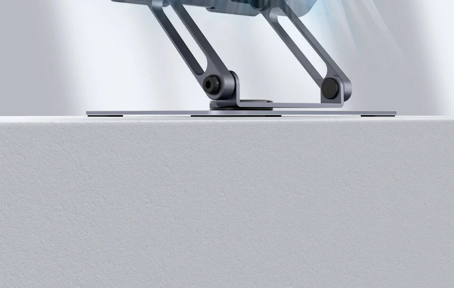 Hagibis 360°回転タブレットスタンド 調整可能なタブレットホルダー デュアルロッドサポート アルミニウム折りたたみ式クレードル iPad Pro Switch ROG用