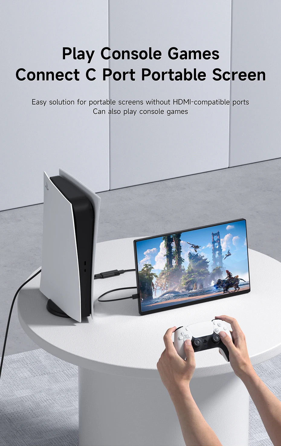 Hagibis HDMI to USB C Female Converter HDMI to  AR Glasses Adapter Charge and Play For Switch PS5 Xbox Rokid/Xreal/Thunderbird - Intechlegent
