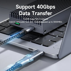 Hagibis LED Display 240W USB C Adapter Type C to USB C USB4 Connector 40Gbps 8K@60Hz for Thunderbolt 4/3 iPhone 16 Macbook Pro - Intechlegent