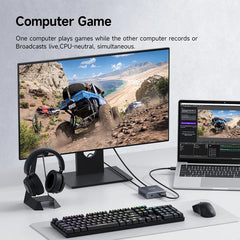 Hagibis 4K HDMI-Compatible Video Capture Card Loop Out for Game Recording Live Streaming  1080P Grabber MS2131 for PS4/5 Switch - Intechlegent