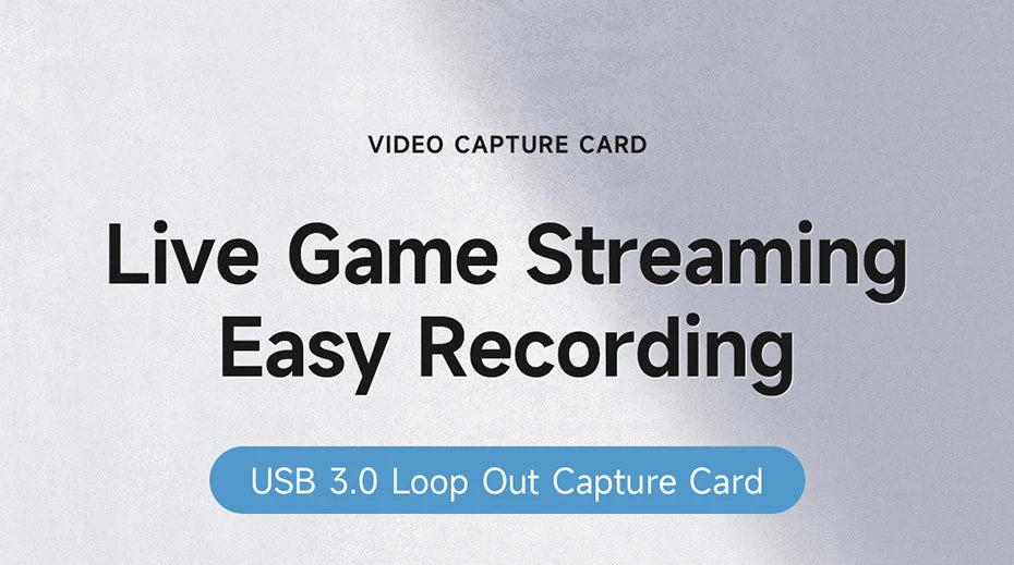 Hagibis 4K HDMI-Compatible Video Capture Card Loop Out for Game Recording Live Streaming  1080P Grabber MS2131 for PS4/5 Switch - Intechlegent