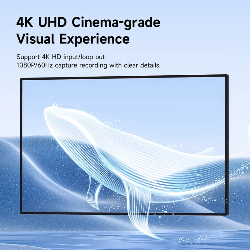 Hagibis 4K HDMI-Compatible Video Capture Card Loop Out for Game Recording Live Streaming  1080P Grabber MS2131 for PS4/5 Switch - Intechlegent