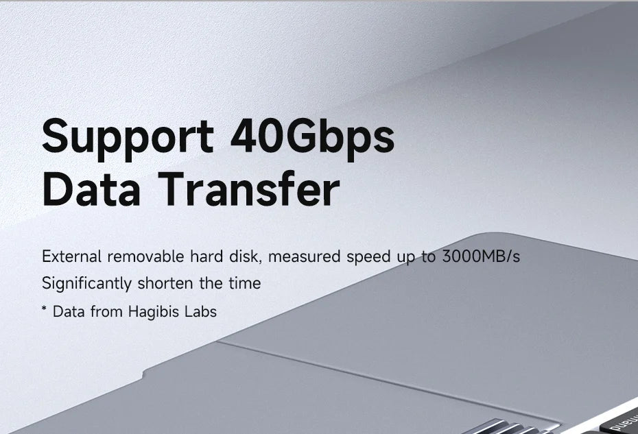 Hagibis LED Display 240W USB C Adapter Type C to USB C USB4 Connector 40Gbps 8K@60Hz for Thunderbolt 4/3 iPhone 16 Macbook Pro - Intechlegent