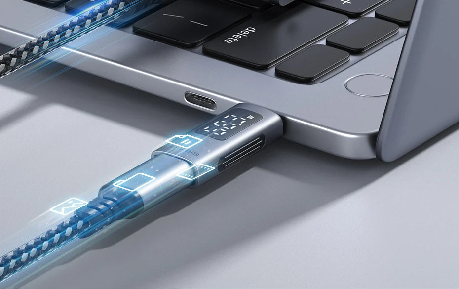 Hagibis LED Display 240W USB C Adapter Type C to USB C USB4 Connector 40Gbps 8K@60Hz for Thunderbolt 4/3 iPhone 16 Macbook Pro - Intechlegent