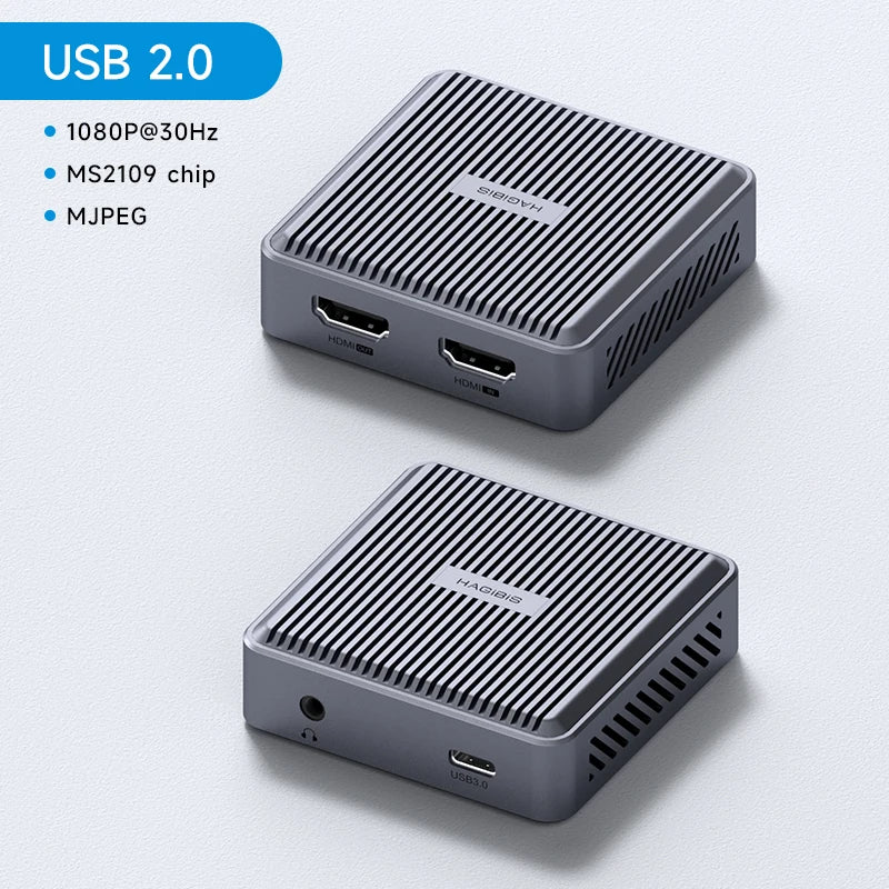 Hagibis 4K HDMI-Compatible Video Capture Card Loop Out for Game Recording Live Streaming  1080P Grabber MS2131 for PS4/5 Switch - Intechlegent