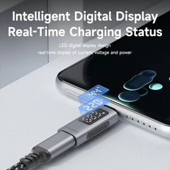 Hagibis LED Display 240W USB C Adapter Type C to USB C USB4 Connector 40Gbps 8K@60Hz for Thunderbolt 4/3 iPhone 16 Macbook Pro - Intechlegent