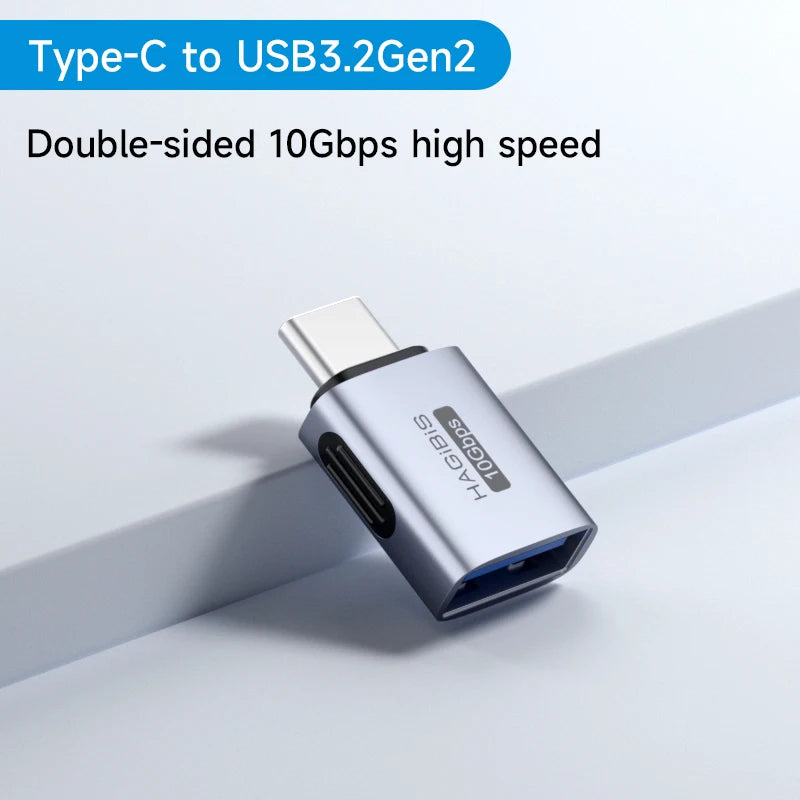 Hagibis USB to Type C OTG Adapter 10Gbps High-Speed Data Transfer USB C Male to A Female  For Macbook Pro iPhone 16 iPad Tablet - Intechlegent