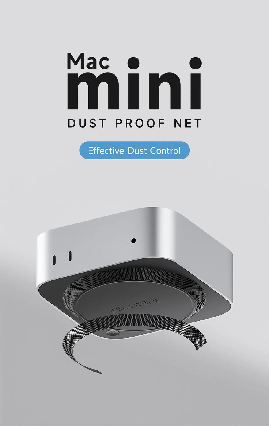 Hagibis ダストメッシュフィルター Mac mini M4/M4 Pro 2024 防塵カバーネット 4個入り クーラーファン ダストフィルター コンピューターメッシュ PVCカバー