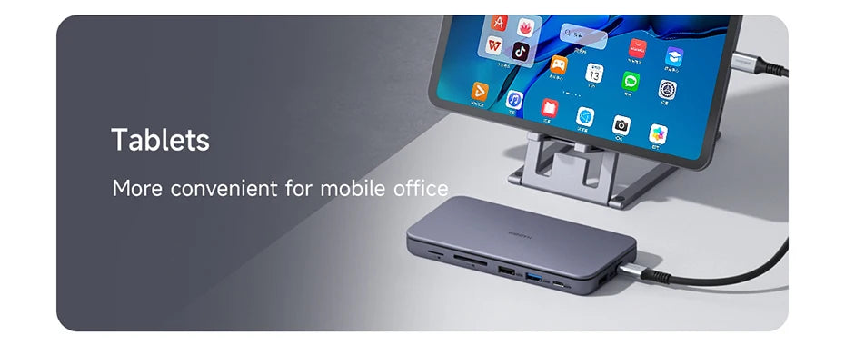Hagibis 9 in 1 USB C ハブ、M.2 NVMe/SATA SSD エンクロージャ、4K HDMI 対応 100W PD USB 3.1 ドッキングステーション、Windows/Mac OS 対応